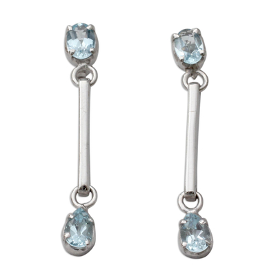 Topaz dangle earrings