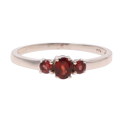 Garnet Ring India Birthstone Jewelry