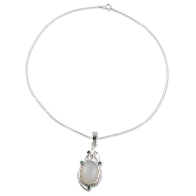 Fair Trade Jewelry Sterling Silver Moonstone Necklace