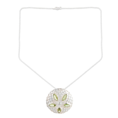 Peridot pendant necklace