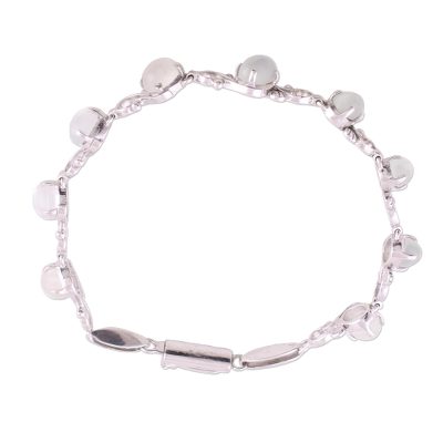 Moonstone flower bracelet