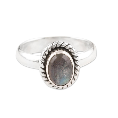 Fair Trade Jewelry Sterling Silver Labradorite Ring