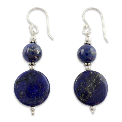Lapis lazuli dangle earrings