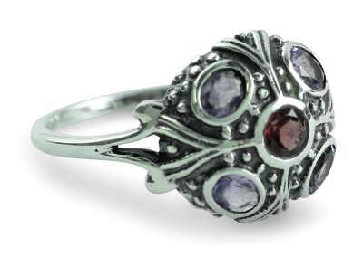 Amethyst and Garnet Cocktail Ring