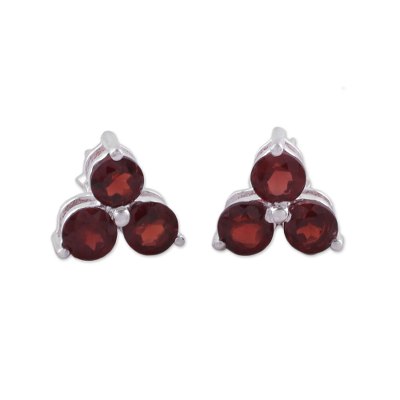 Garnet Stud Earrings from Birthstone Jewelry