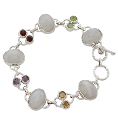 Moonstone link bracelet