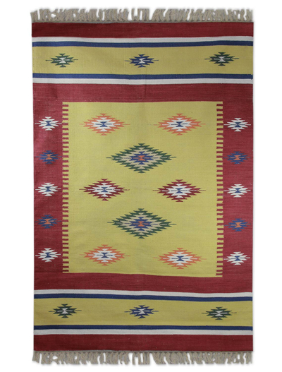 Cotton dhurrie rug (4x6)
