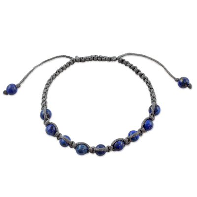 Lapis lazuli shamballa bracelet