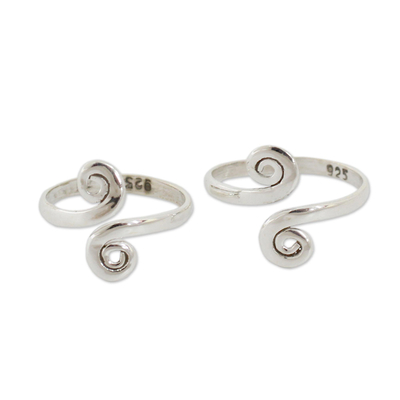 Handcrafted Sterling Silver Toe Rings from India
