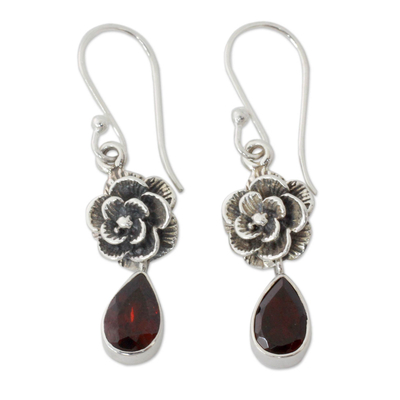 Garnet Floral Jewelry from India