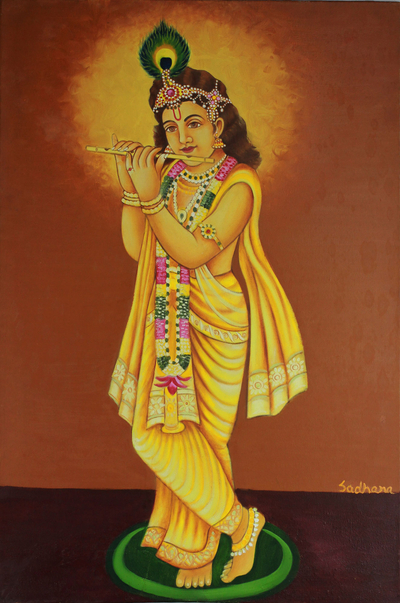 Young Krishna Hindu Painting