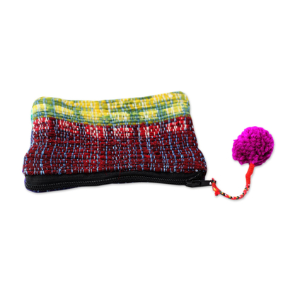 Colorful Coin Purse Crafted from Recycled Saris