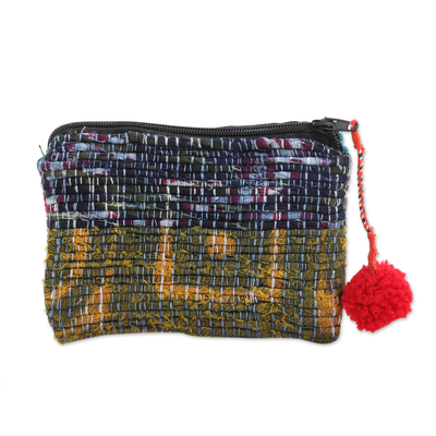 Handcrafted Change Purse Made from Recycled Saris