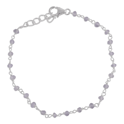 Handmade Adjustable Labradorite Link Bracelet from India