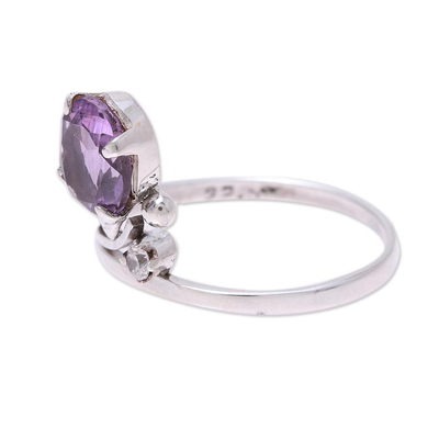 2.5-Carat Amethyst Cocktail Ring from India