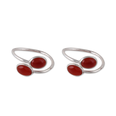 Oval Carnelian Toe Rings from india