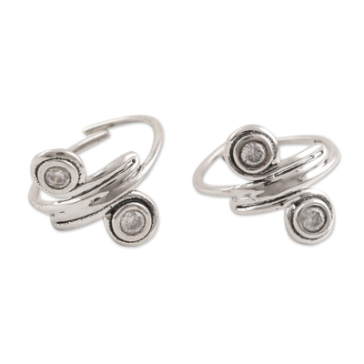 Swirl-Shaped Sterling Silver Toe Rings from India