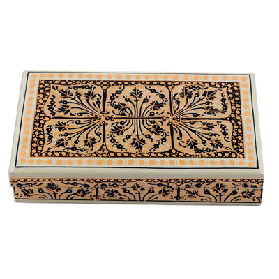 Elegant Rectangular Hand Painted Decorative Box
