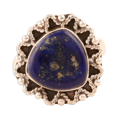 Artisan Designed Lapis Lazuli Cocktail Ring