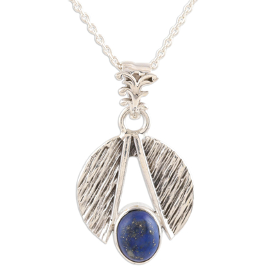 Hand Made Lapis Lazuli and Sterling Silver Pendant Necklace