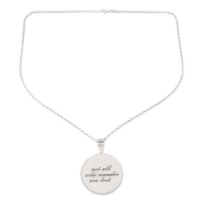 Handmade Sterling Silver Pendant Necklace