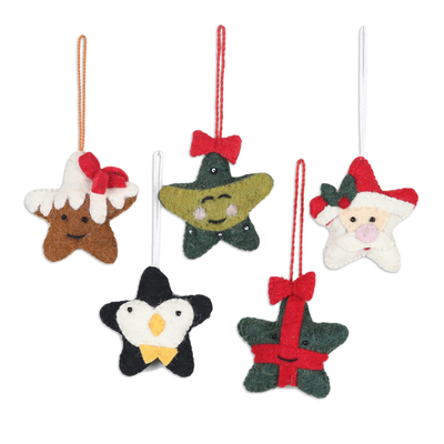 Assorted Christmas Ornaments (Set of 5)