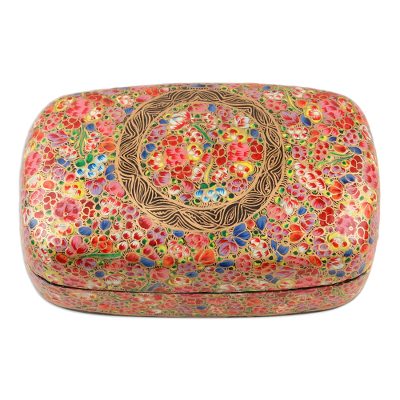 Hand Made Decorative Papier Mache Box from India
