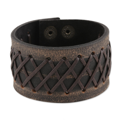 Hand Crafted Leather Cuff Bracelet