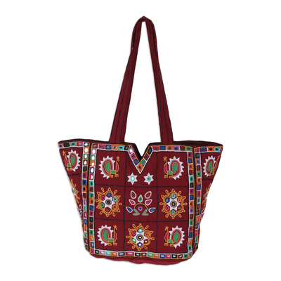 Artisan Crafted Embroidered Indian Shoulder Bag