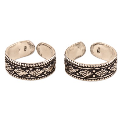Handmade Sterling Silver Toe Rings (Pair)