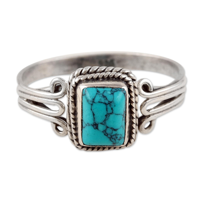 Artisan Crafted Sterling Silver Single Stone Ring