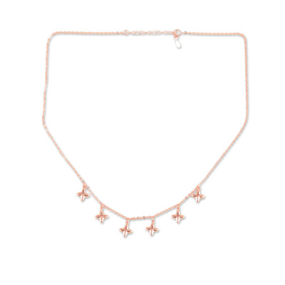 Handcrafted Rose Gold-Plated Pendant Necklace