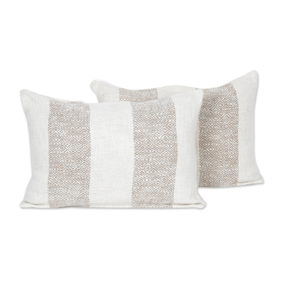 Artisan Crafted Cotton Cushion Covers (Pair)