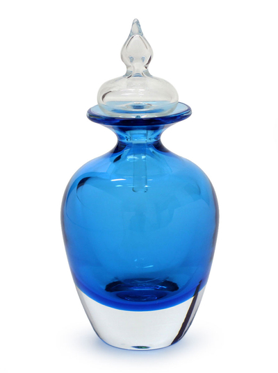 Murano Inspired handblown decorative bottle