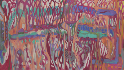 Brazilian Abstract Marshland Painting