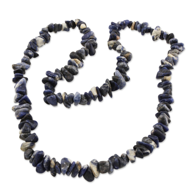 Artisan Crafted Sodalite Strand Necklace