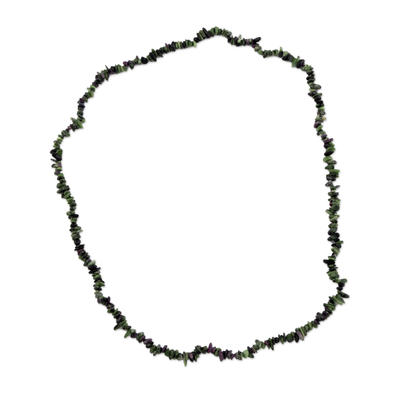 Handcrafted Zoisite Beaded Necklace