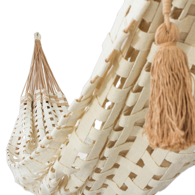 Handwoven Double Cotton Hammock from Brazil