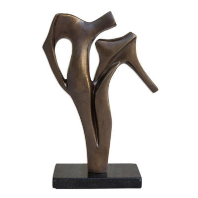 Limited Edition Romantic Bronze Sculpture from Brazil