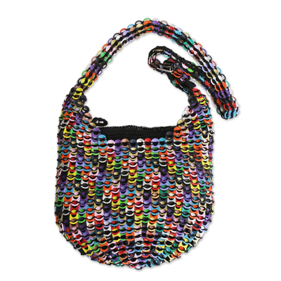 Rainbow-Hued Soda Pop-Top Bucket Bag from Brazil