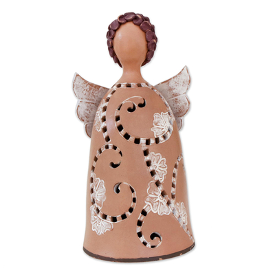Brazilian Handcrafted Ceramic Angel Figurine