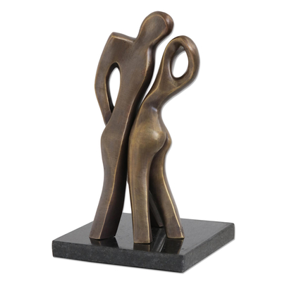 Couple Chemistry Signed Original Bronze Fine Art Sculpture