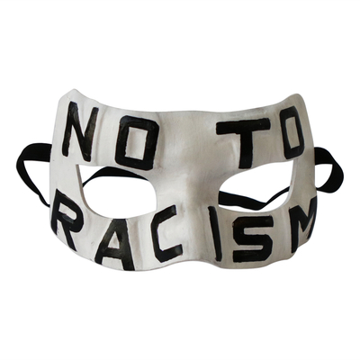 Anti-Racism Leather Mask from Brazil