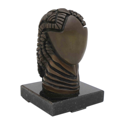 Oxidized Bronze Sculpture of African Heritage Woman