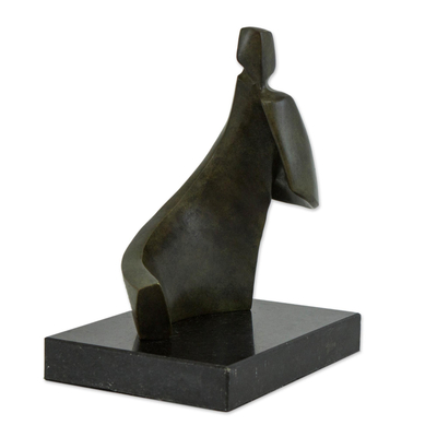 Original Signed Contemporary Brazilian Bronze Sculpture