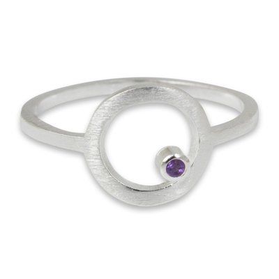 Amethyst Thailand Handcrafted Sterling Silver Ring