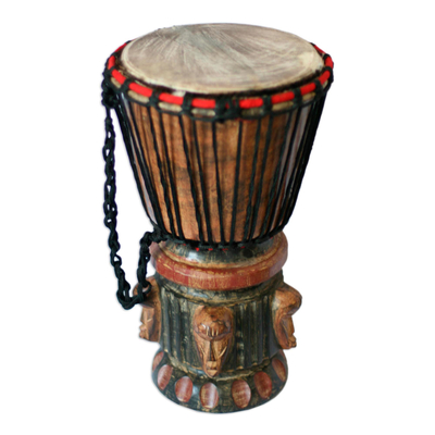 Fair Trade Wood Djembe Drum