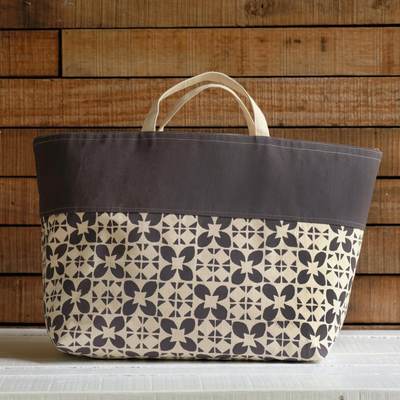 Printed Canvas Tote Bag from Fiji