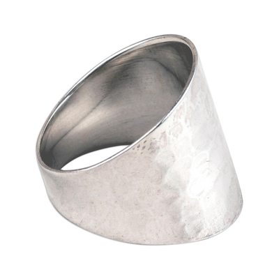 Artisan Crafted Sterling Silver Band Ring from India