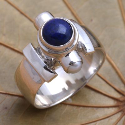 Handcrafted Sterling Silver and Lapis Lazuli Ring